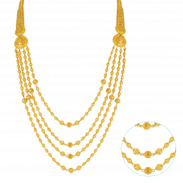 Gorgeous Gold Beads Layered Gold Necklace