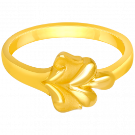Awesome Leaf Shaped Gold Ring