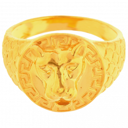 Gorgeous Lion Design Gold Ring