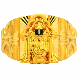 Lord Venkateshwara Design Gold Ring