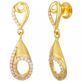 Admirable Dangler Gold Earrings