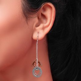 Glitzy Romantic Silver Earrings