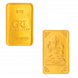22KT Gold  4 Grams Ganesha Bar 26D948626