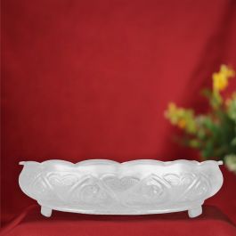 Sophisticated Floral Pattern Silver Plates 321A282155
