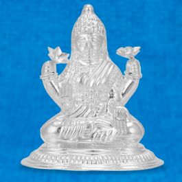 Traditional Goddess Lakshmi Silver Idols