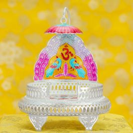 Modern Om Design Ganesha Mandapam Silver Articles