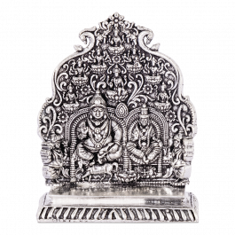 Shri Kubera Lakshmi  Silver Idol