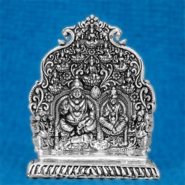 Sacred Kubera Lakshmi Silver Idols