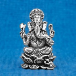 Ladoo Ganesha Silver Idols