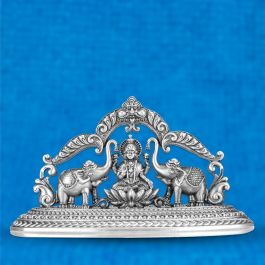 Goddess Lakshmi with Elephanth Silver Idols