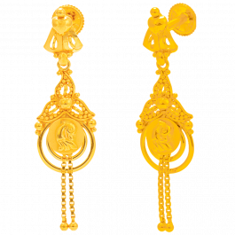 Outstanding Floral Gold Earring