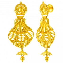 Splendid Classy Dangles Gold Earrings