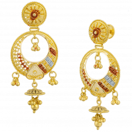 Tantalizing Intricate Gold Earrings
