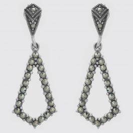 Geometric Stylish Silver Earrings