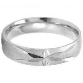 Fantastic Floral Design Engraving Silver Ring