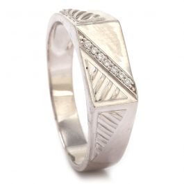 Dazzling Groom Collection Silver Ring