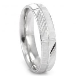 Dazzling Dual Finish with Rich Engraving Silver Ring