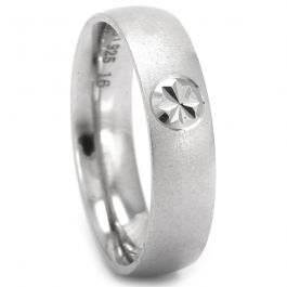 Stunning Chakra Design Engraving Silver Ring