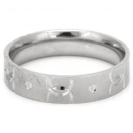 Splendid Circle Link Design Silver Ring