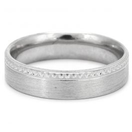 Enriching Engraving Design Silver Ring