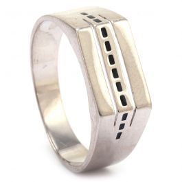 Attractive Broad Look Collection Silver Ring