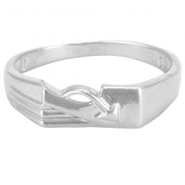 Opulent Arrow Mens Silver Ring