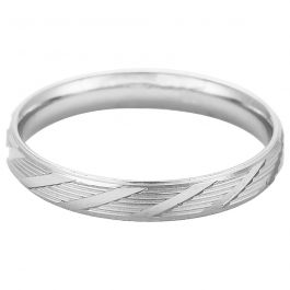 Attractive Designed Wave Band Silver Rings
