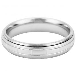 Lovely Ladder Style Band Silver Rings