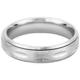 Beautiful Center Layer Moving Designer Silver Rings
