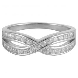 Adoring Lovely Infinity Silver Ring