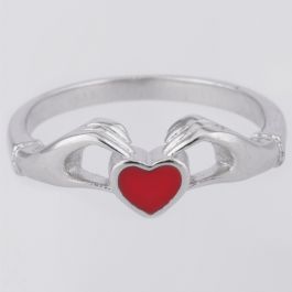 Color Changing Heart Shape Silver Ring 508B871172