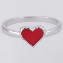 Color Changing Heart Shape Silver Ring 508B871501
