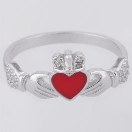 Color Changing Heart Shape Silver Ring 508B874159