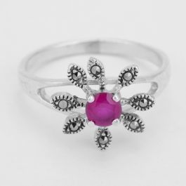 Beautiful Stylish Floral Silver Rings
