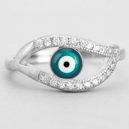 Amazing Lovely Evil Eye Silver Rings