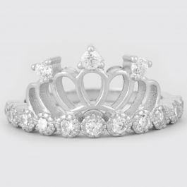 Attractive Crown Silver Rings