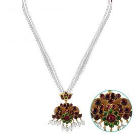 Natya Collection Pearl Silver Necklace