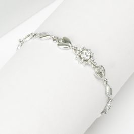 Geometric Stylish Stone Silver Bracelets