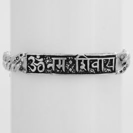 Exceptional Om Namah Shivay Silver Bracelets
