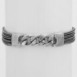 Dashing Designer Curb Chains Silver Bracelets