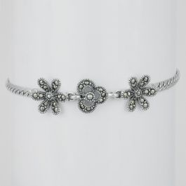 Perfect Classic Dual Floral Silver Bracelets