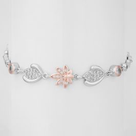 Gorgeous Lovely Floral Silver Bracelets