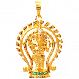 22 KT Ganesha Gold Pendant GPN1568