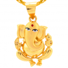 22 KT Ganesha Gold Pendant GPN1572