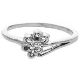 Elegant Floral Spring Silver Ring