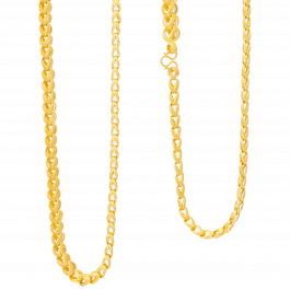 Charming Linked Pattern Gold Chains