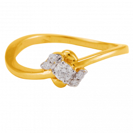 Enchanting Glamour Sleek Diamond Ring