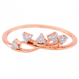 Sparkling Princess Crown Diamond Ring