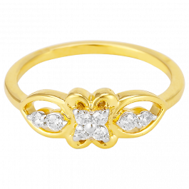 Attractive Floral Design Diamond Ring