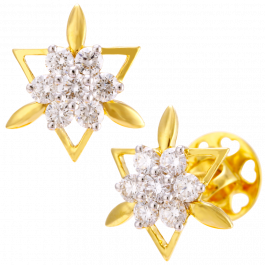 Ravishing Beauty Floral Diamond Earrings